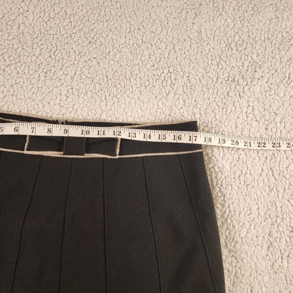 Ann Taylor black wool midi career skirt with bow Size 12 - Picture 5 of 11